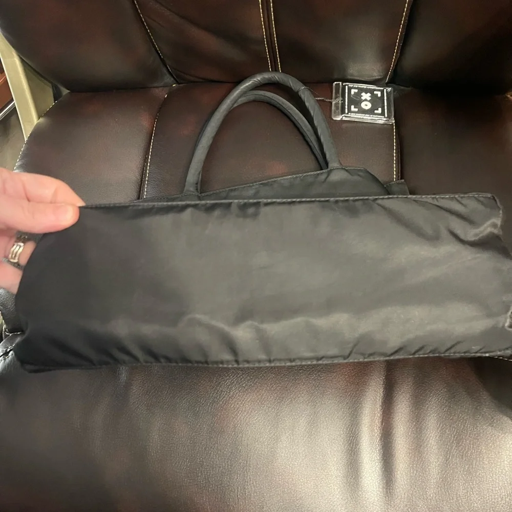 Prada Sleek Black Nylon Handbag